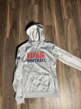 EvoShield USA Softball Heather Grey Pullover Hoodie